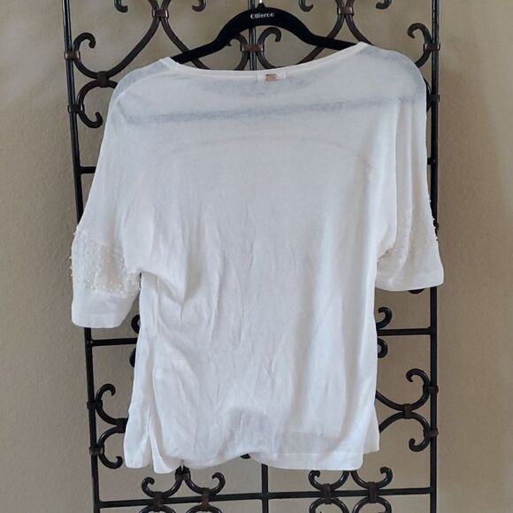 MARIA FILO Cream Top - Size Small - Picture 2 of 8